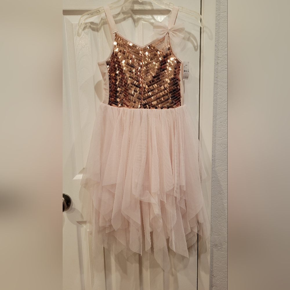 Zenzii Sparkling Pink Sequin Kids Dress